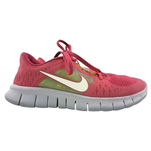 Nike Free Run 3 GS Spark Pink Volt Youth Running Shoes 512098-600 Size 6Y - Picture 6 of 10